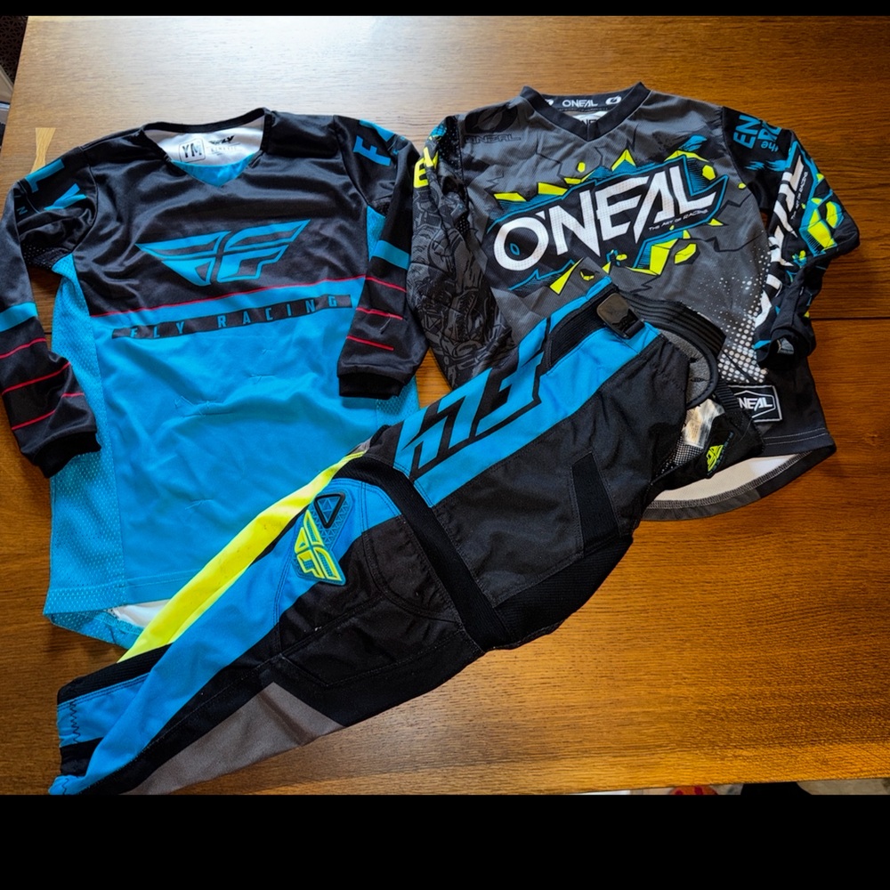 FLY Racing F-16 Youth Jersey Pants LOT Motocross BMX Sz 22 Kinetic O’Neal S M